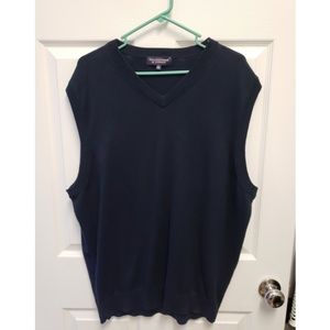 Roundtree & Yorke navy blue cotton vest X Large